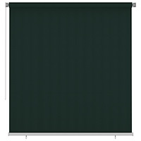 vidaXL Rullgardin utomhus 225 (B) x 230 (H) cm mörkgrön HDPE