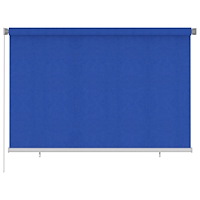 vidaXL Rullgardin utomhus 225 (B) x 140 (H) cm blå HDPE