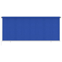 vidaXL Rullgardin utomhus 355 (B) x 140 (H) cm blå HDPE