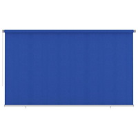 vidaXL Rullgardin utomhus 405 (B) x 230 (H) cm blå HDPE