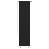 vidaXL Rullgardin utomhus 60x230 cm svart HDPE