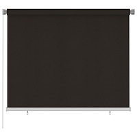 vidaXL Rullgardin utomhus 185 (B) x 140 (H) cm brun HDPE