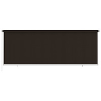 vidaXL Rullgardin utomhus 405 (B) x 140 (H) cm brun HDPE