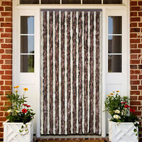 vidaXL Insektsdraperi beige och ljusbrun 118x220 cm chenille