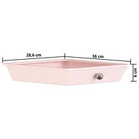 vidaXL Förvaringsvagn 10 lådor rosa plast