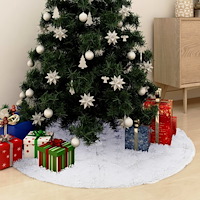 vidaXL Lyxig julgranskjol vit 150 cm fuskpäls
