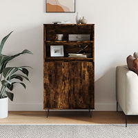 vidaXL Förvaringsskåp rökfärgad ek 60x36x110 cm konstruerat trä