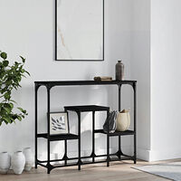 vidaXL Konsolbord svart 89,5x28x76 cm konstruerat trä