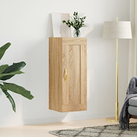 vidaXL Väggskåp sonoma-ek 34,5x34x90 cm konstruerat trä