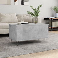 vidaXL Soffbord betonggrå 90x44,5x45 cm konstruerat trä