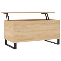 vidaXL Soffbord sonoma-ek 90x44,5x45 cm konstruerat trä