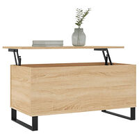 vidaXL Soffbord sonoma-ek 90x44,5x45 cm konstruerat trä