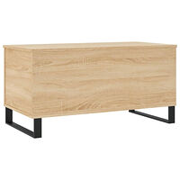 vidaXL Soffbord sonoma-ek 90x44,5x45 cm konstruerat trä