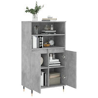 vidaXL Högskåp betonggrå 60x36x110 cm konstruerat trä