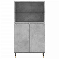 vidaXL Högskåp betonggrå 60x36x110 cm konstruerat trä