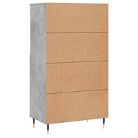 vidaXL Högskåp betonggrå 60x36x110 cm konstruerat trä