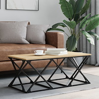 vidaXL Soffbord sonoma-ek 100x49x40 cm konstruerat trä