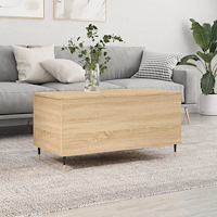 vidaXL Soffbord sonoma-ek 90x44,5x45 cm konstruerat trä