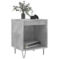 vidaXL Sängbord 2 st betonggrå 40x35x50 cm konstruerat trä