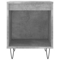 vidaXL Sängbord 2 st betonggrå 40x35x50 cm konstruerat trä