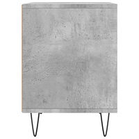 vidaXL Sängbord 2 st betonggrå 40x35x50 cm konstruerat trä