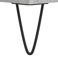 vidaXL Sängbord 2 st betonggrå 40x35x50 cm konstruerat trä