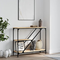 vidaXL Avlastningsbord sonoma ek 88,5x30x75 cm konstruerat trä