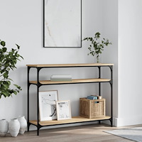 vidaXL Avlastningsbord sonoma ek 100x29x75 cm konstruerat trä