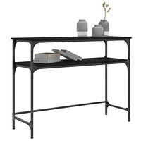 vidaXL Konsolbord svart 100x35,5x75 cm konstruerat trä