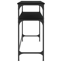 vidaXL Konsolbord svart 100x35,5x75 cm konstruerat trä