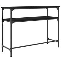 vidaXL Konsolbord svart 100x35,5x75 cm konstruerat trä