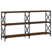 vidaXL Avlastningsbord brun ek 156x28x80,5 cm konstruerat trä