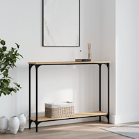vidaXL Avlastningsbord sonoma-ek 100x22,5x75 cm konstruerat trä