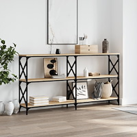 vidaXL Avlastningsbord sonoma ek 156x28x80,5 cm konstruerat trä