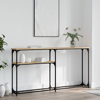 vidaXL Avlastningsbord sonoma-ek 145x22,5x75 cm konstruerat trä