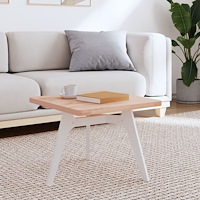 vidaXL Bordsskiva 50x50x2,5 cm fyrkantig massivt bokträ