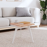 vidaXL Bordsskiva 40x40x2,5 cm fyrkantig massivt bokträ