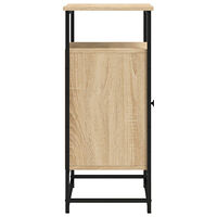vidaXL Skänk sonoma-ek 69x35x80 cm konstruerat trä