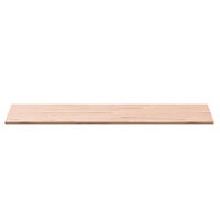vidaXL Bänkskiva för badrum 100x50x1,5 cm massivt bokträ