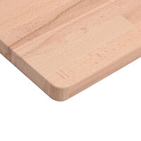 vidaXL Bänkskiva för badrum 100x50x1,5 cm massivt bokträ