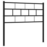 vidaXL Huvudgavel metall svart 75 cm