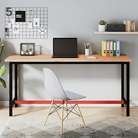 vidaXL Arbetsbänk 180x55x81,5 cm massivt bokträ och metall