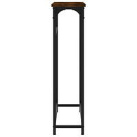 vidaXL Avlastningsbord rökfärgad ek 75x19,5x75 cm konstruerat trä