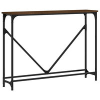 vidaXL Avlastningsbord brun ek 102x22,5x75 cm konstruerat trä