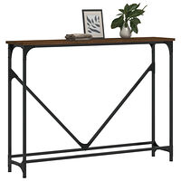 vidaXL Avlastningsbord brun ek 102x22,5x75 cm konstruerat trä