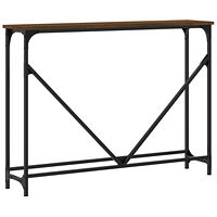 vidaXL Avlastningsbord brun ek 102x22,5x75 cm konstruerat trä