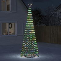 vidaXL LED julgran 688 LED flerfärgad 300 cm