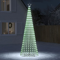 vidaXL LED julgran 688 LED kallvit 300 cm
