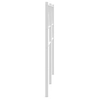 vidaXL Huvudgavel metall vit 200 cm