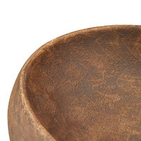 vidaXL Handfat brun oval 59x40x15 cm keramik